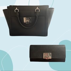 Michael Kors Black Purse & Wallet
